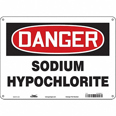 Safety Sign 10 inx14 in Polyethylene