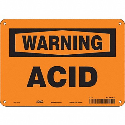 Safety Sign 7 inx10 in Polyethylene