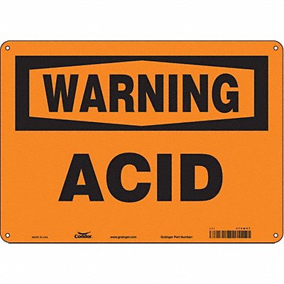 Safety Sign 10 inx14 in Polyethylene
