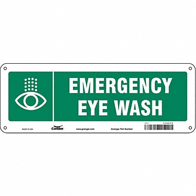 Safety Sign 5 in x 14 in Aluminum