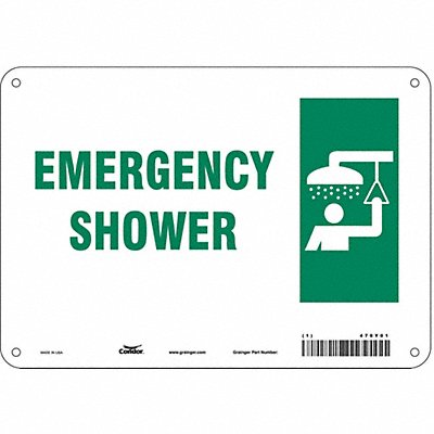 Safety Sign 7 in x 10 in Aluminum