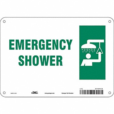 Safety Sign 7 in x 10 in Polyethylene