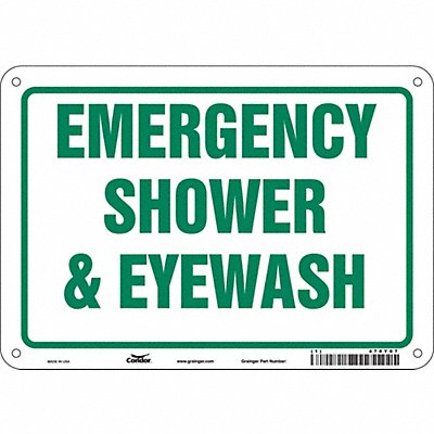 Safety Sign 7 in x 10 in Aluminum