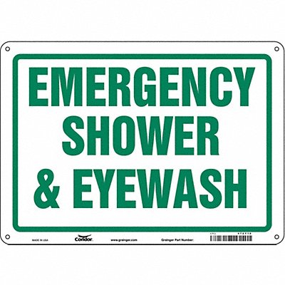 Safety Sign 10 in x 14 in Polyethylene