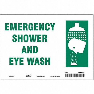 Safety Sign 7 in x 10 in Vinyl