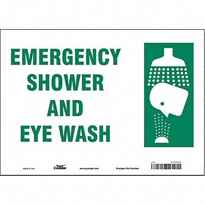 Safety Sign 10 in x 14 in Vinyl