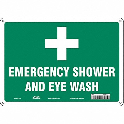 Safety Sign 10 in x 14 in Polyethylene
