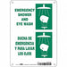 Safety Sign 10 in x 7 in Polyethylene