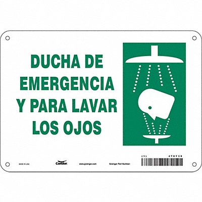 Safety Sign 7 in x 10 in Aluminum