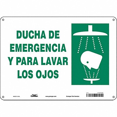 Safety Sign 10 in x 14 in Aluminum