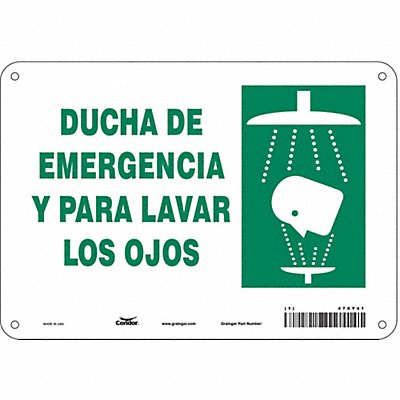 Safety Sign 7 in x 10 in Polyethylene