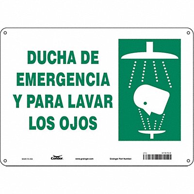 Safety Sign 10 in x 14 in Polyethylene