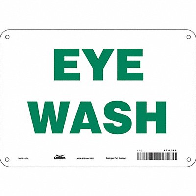 Safety Sign 7 in x 10 in Aluminum