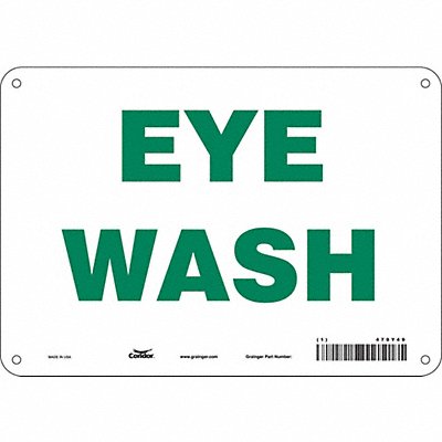 Safety Sign 7 in x 10 in Polyethylene