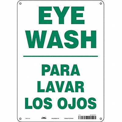 Safety Sign 14 in x 10 in Polyethylene