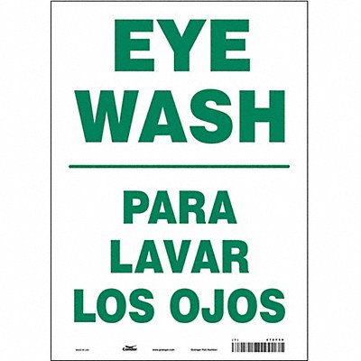 Safety Sign 14 in x 10 in Vinyl