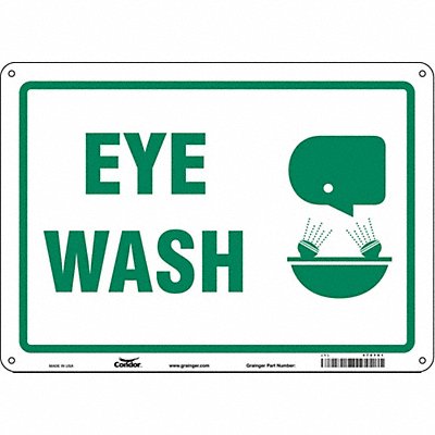 Safety Sign 10 in x 14 in Aluminum