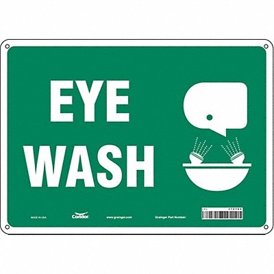Safety Sign 10 in x 14 in Aluminum
