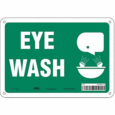 Safety Sign 7 in x 10 in Polyethylene