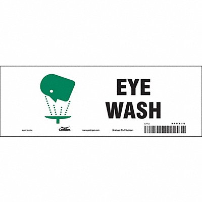 Safety Sign 3 1/2 in x 10 in Vinyl PK10