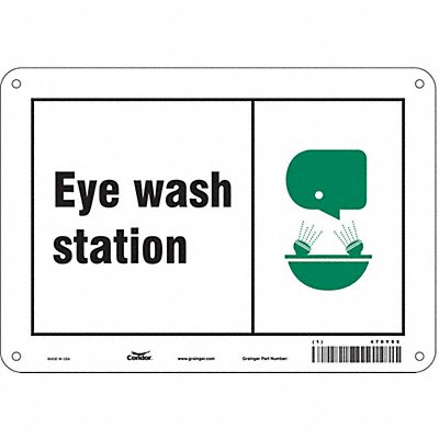 Safety Sign 7 in x 10 in Aluminum