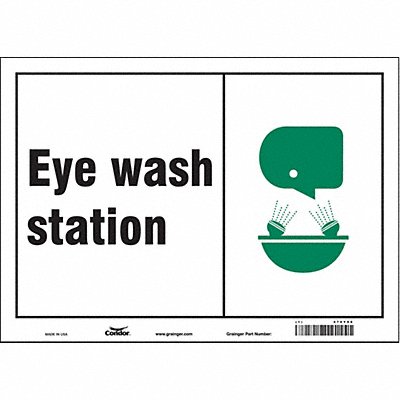 Safety Sign 10 in x 14 in Aluminum