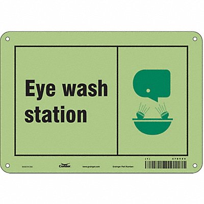 Safety Sign 7 in x 10 in Polyethylene