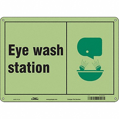 Safety Sign 10 in x 14 in Polyethylene