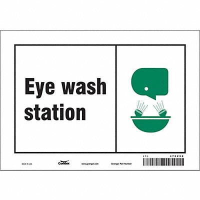 Safety Sign 7 in x 10 in Vinyl