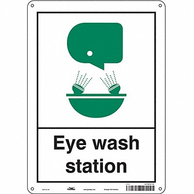Safety Sign 14 in x 10 in Aluminum
