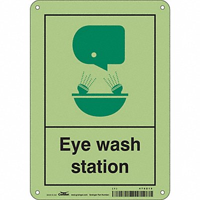 Safety Sign 10 in x 7 in Polyethylene