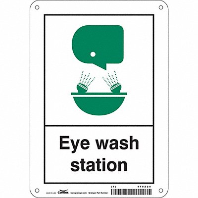 Safety Sign 10 in x 7 in Polyethylene