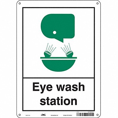 Safety Sign 14 in x 10 in Polyethylene