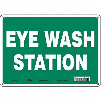 Safety Sign 10 in x 14 in Polyethylene
