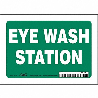 Safety Sign 5 in x 7 in Vinyl