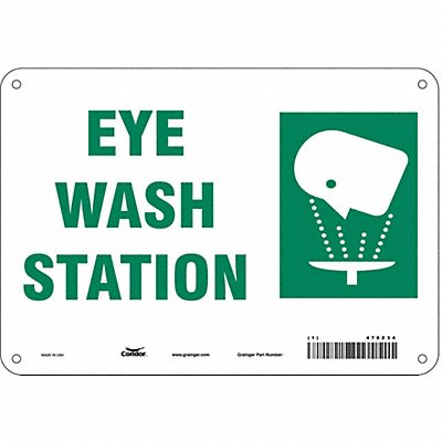 Safety Sign 7 in x 10 in Aluminum
