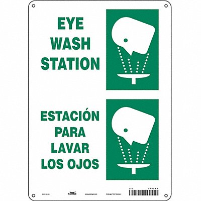 Safety Sign 14 in x 10 in Polyethylene