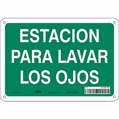 Safety Sign 7 in x 10 in Aluminum