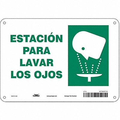 Safety Sign 7 in x 10 in Polyethylene