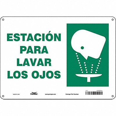 Safety Sign 10 in x 14 in Polyethylene