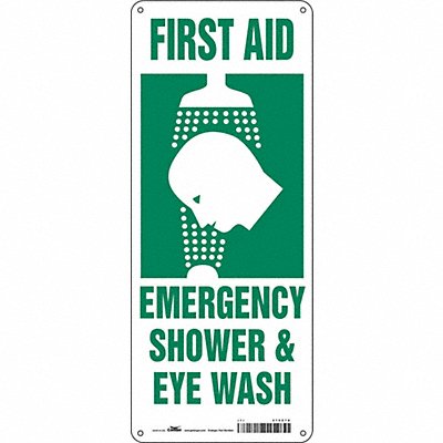 Safety Sign 17 in x 7 in Polyethylene
