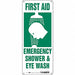 Safety Sign 17 in x 7 in Polyethylene