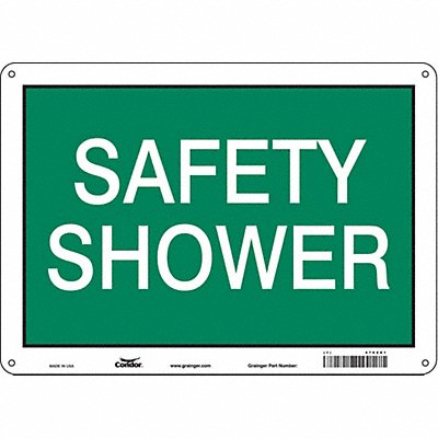 Safety Sign 10 in x 14 in Aluminum