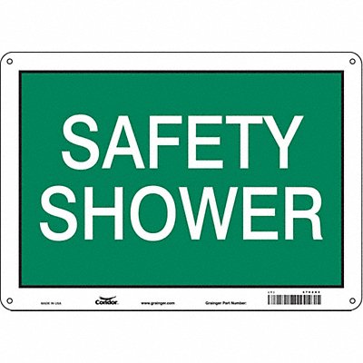 Safety Sign 10 in x 14 in Polyethylene