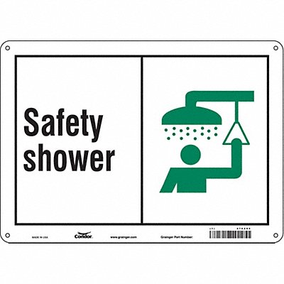 Safety Sign 10 in x 14 in Aluminum