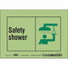 Safety Sign 5 in x 7 in Glow Vinyl