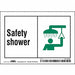 Safety Sign 3 1/2 in x 5 in Vinyl