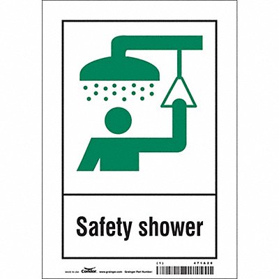 Safety Sign 10 in x 7 in Vinyl