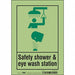Safety Sign 10 in x 7 in Glow Vinyl