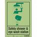 Safety Sign 14 in x 10 in Glow Vinyl